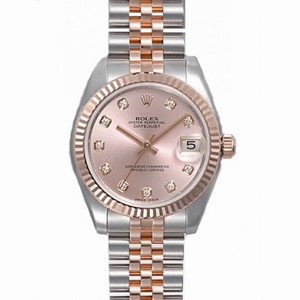 Rolex Datejust Rose Diamond Dial Jubilee Bracelet Two Tone Unisex Watch 178271RDJ