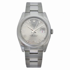 Rolex Datejust Silver Arabic Dial Oyster Bracelet Men's Watch 116200SAO