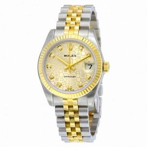 Rolex Datejust Silver Dial Automatic Stainless Steel and 18kt Gold Ladies Watch 178273SJDJ