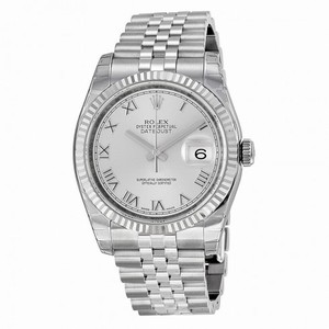 Rolex Datejust Rhodium Dial Automatic Stainless Steel Watch 116234SRJ