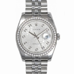 Rolex Datejust Silver Jubilee Diamond Dial and Bezel Jubilee Bracelet Men's Watch 116244SJDJ
