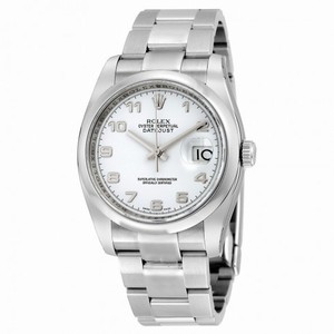 Rolex Datejust White Dial Automatic Stainless Steel  Ladies Watch 116200WAO