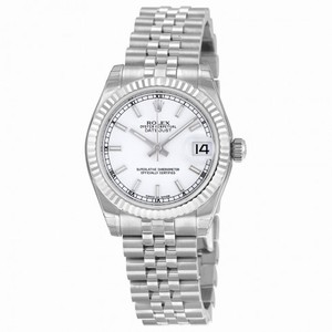 Rolex Datejust Lady 31 White Dial Stainless Steel Rolex Jubilee Automatic  Watch 178274WSJ