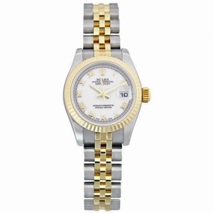 Rolex Datejust White Roman Dial Jubilee Bracelet Two Tone Ladies Watch 179173WRJ