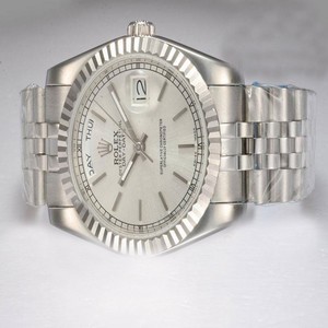 Rolex Day-Date 116233 36mm Stainless Steel Case White Dial Watch