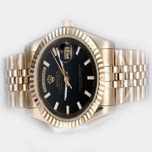 Rolex Day-Date 116233 Mens Stainless Steel with Rose Gold Bezel Rose Gold Case Watch