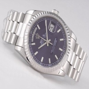 Rolex Day-Date 118238 Automatic Stainless Steel Bezel Blue Dial Watch