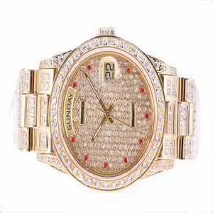 Rolex Day-Date 118238 Gold Dial Stainless Steel with 18k Gold Bezel Automatic Watch