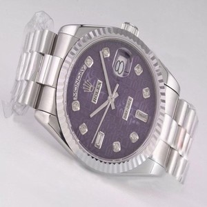 Rolex Day-Date 118239 Automatic Blue Dial Stainless Steel Bezel Watch