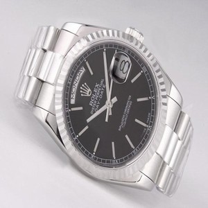 Rolex Day-Date 118239 Mens Stainless Steel Bezel Automatic Watch