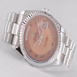 Rolex Day-Date 118239 Stainless Steel Bezel Brown Dial Watch