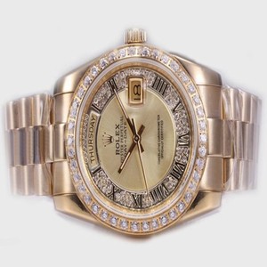 Rolex Day-Date 18238 Gold Dial Stainless Steel with 18k Gold Bezel Automatic Watch