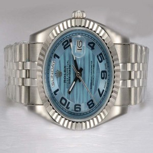 Rolex Day-Date 18239 Mens Round Stainless Steel Case Watch