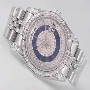 Rolex Day-Date 18239 Round Multicolor Dial Stainless Steel Case Watch