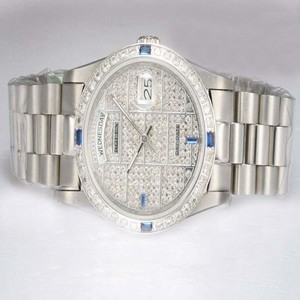 Rolex Day-Date 18239 Stainless Steel Bezel Mens Automatic Watch