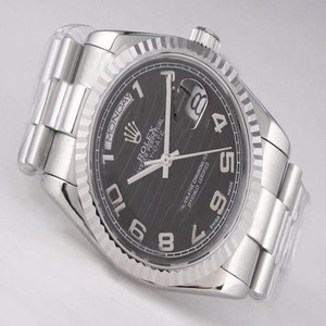 Rolex Day-Date 18239 Stainless Steel Case Round Mens Watch