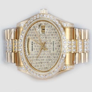 Rolex Day-Date 6917 36mm Gold 18k Gold Strap Multicolor Dial Watch
