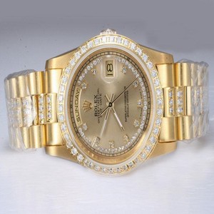 Rolex Day-Date 6917 Gold 18k Gold Strap Gold Dial Round Watch