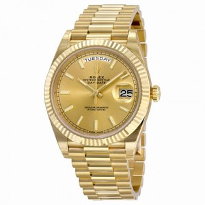 Rolex Day-Date 40 Champagne Dial 18K Yellow Gold President Automatic Men's Watch 228238CSP