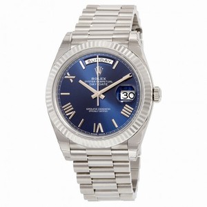 Rolex Day-Date 40 Blue Dial 18K White Gold President Automatic Men's Watch 228239BLRP