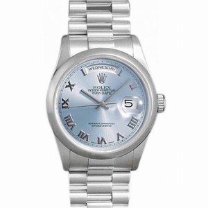 Rolex Day Date Blue Roman Dial President Bracelet Men's Watch 118206BLR