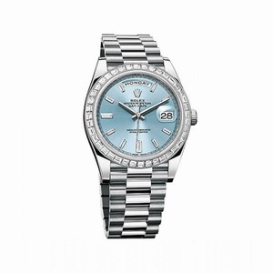 Rolex Day-Date Ice Blue Dial 18K White Gold President Automatic Men's Watch 228396IBLDP