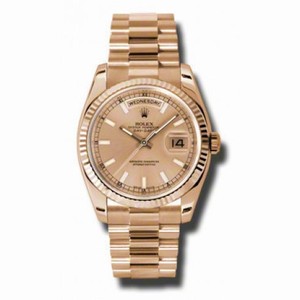 Rolex Day-Date Champagne Dial 18K Everose Gold President Automatic Men's Watch 118235CSP