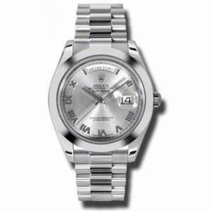 Rolex Day-Date II Rhodium Dial Platinum President Automatic Men's Watch 218206RRP