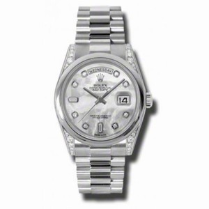 Rolex Day-Date Mother Of Pearl Dial Platinum President Automatic Men's Watch 118296MDP