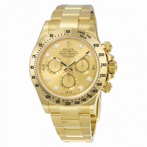 Rolex Daytona Champagne Chronograph 18kt Yellow Gold Men's  Watch116528CDO