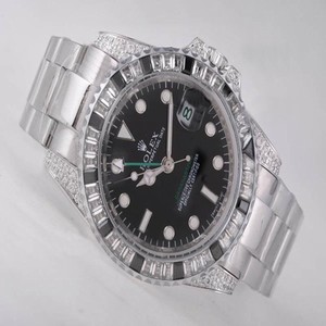Rolex GMT II 116759SA Silver Stainless Steel Strap Mens Round Watch