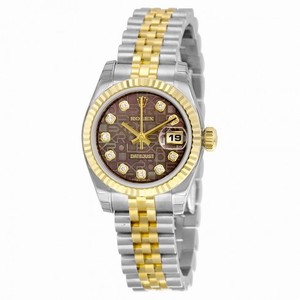 Rolex Lady Datejust 36 Automatic Black Mother of Pearl Jubilee Diamond Dial Steel and 18kt Yellow Gold Watch 179173BMJDJ