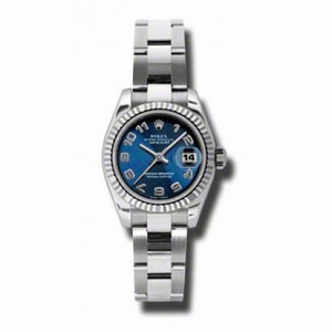 Rolex Datejust Blue Concentric Dial Automatic Ladies Watch 179174BLCAO
