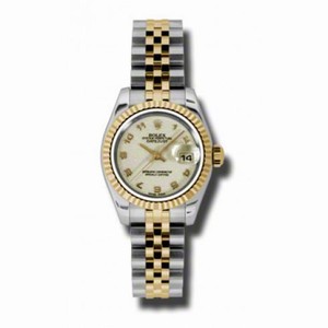 Rolex Datejust Ivory Jubilee Dial Steel and Yellow Gold Ladies Watch 179173IJAJ