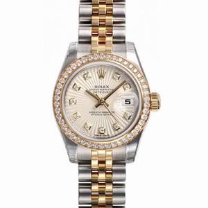Rolex Datejust Ivory Sunburst Dial Steel and Yellow Gold Ladies Watch 179383ISBDJ