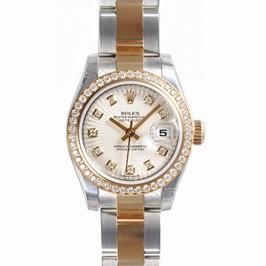 Rolex Datejust Ivory Sunburst Dial Steel and Yellow Gold Ladies Watch 179383ISBDO