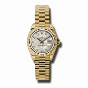 Rolex Lady-Datejust 26 Meteorite Dial 18K Yellow Gold President Automatic Ladies Watch 179178MTDP
