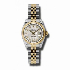 Rolex Lady Datejust Meteorite Diamond Dial Steel and 18K Yellow Gold Automatic Watch 179173MTDJ