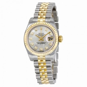 Rolex Lady Datejust Mother of Pearl Diamond Dial Two-Tone Jubilee Bracelet Ladies Watch 179173MDJ