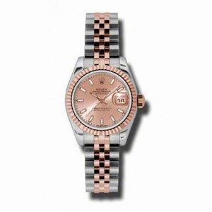 Rolex Datejust Automatic Stainless Steel w/ 18kt Rose Gold Ladies Watch 179171PSJ