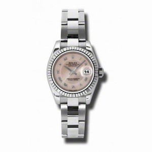 Rolex Datejust Pink Mother of Pearl Roman Dial Automatic Ladies Watch 179174PMRO