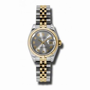 Rolex Datejust Rhodium Roman Dial Jubilee Bracelet Two Tone Ladies Watch 179173S