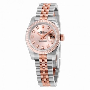 Rolex Datejust Rose Diamond Dial Jubilee Bracelet Two Tone Ladies Watch 179171RDJ