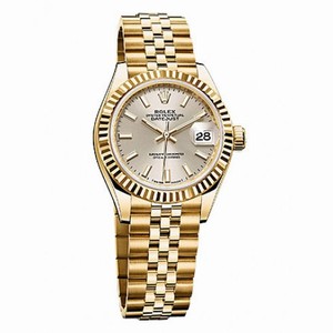 Rolex Lady Datejust Silver Dial 18K Yellow Gold Automatic Watch 279178SSJ