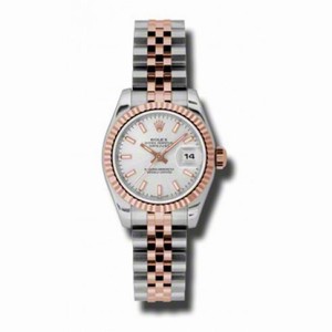 Rolex Datejust Automatic Stainless Steel w/ 18kt Rose Gold Ladies Watch 179171SSJ