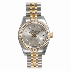 Rolex Datejust Silver Diamond Dial Jubilee Bracelet Two Tone Ladies Watch 179173SDJ