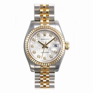 Rolex Datejust Silver Jubilee Diamond Dial Jubilee Bracelet Two Tone Ladies Watch 179173SJDJ