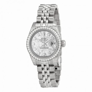 Rolex Lady Datejust Gold Crystal Dial Diamond Bezel Bracelet Ladies Watch 179384GCDJ