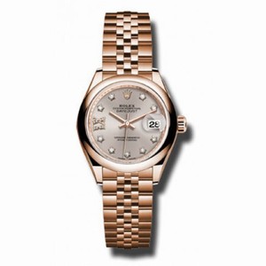 Rolex Lady Datejust 28 Sundust Dial 18K Pink Gold Rolex Jubilee Automatic  Watch 279165SNRDJ