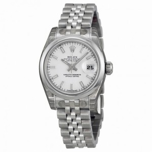 Rolex Datejust White Index Dial Jubilee Bracelet Ladies Watch 179160WSJ